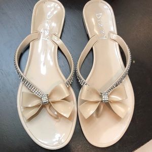 Cream sandals